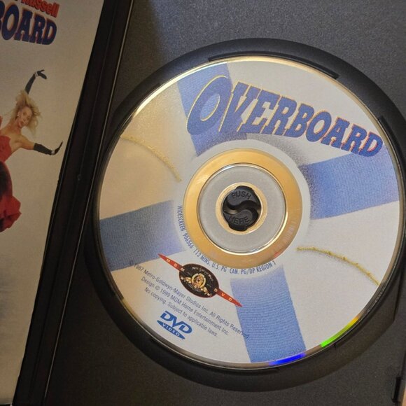 Overboard DVD Starring Goldie Hawn Kurt Russell 1980s Comedy Movie - Picture 2 of 5